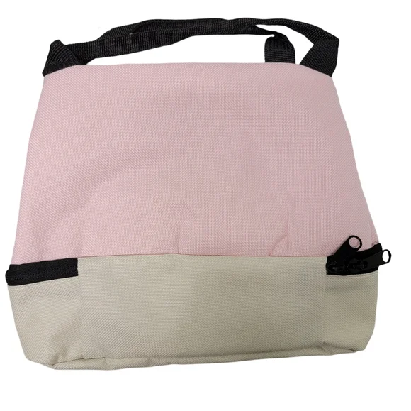 NWOT Hello Kitty Sanrio Pink and Khaki Insulated Lunch Bag Tote by Brivilas - Picture 2 of 5